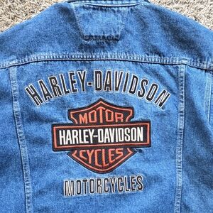 Vintage Harley-Davidson Classic Blue Jacket